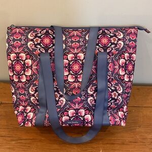 Vera Bradley Magenta Medallion Large Tote Bag Pink‎ Purple Floral